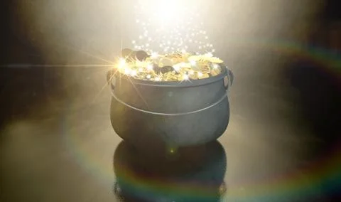 Pot Of Gold Stock Illustration