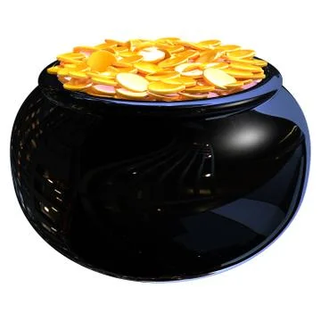 Pot of gold Stock Illustration