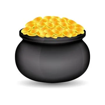 Pot of gold Stock Illustration