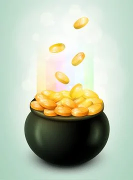 Pot of Gold Stock Illustration