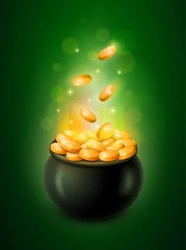 Pot of Gold. Illustrazione stock