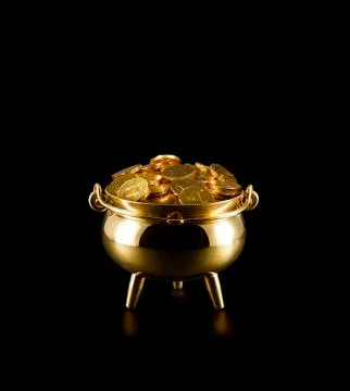 Pot of gold Stock Photos