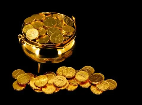 Pot of gold Stock Photos