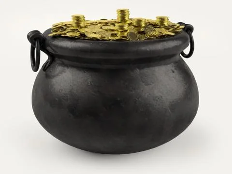 Pot of gold Foto stock