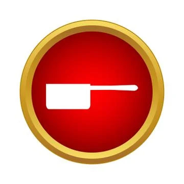 Pot with handle icon, simple style Illustration