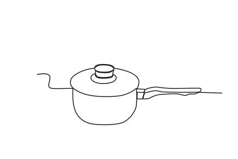 A pot with handrails Stock Illustration