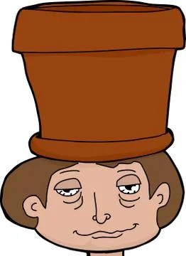 Pot head Illustrazione stock