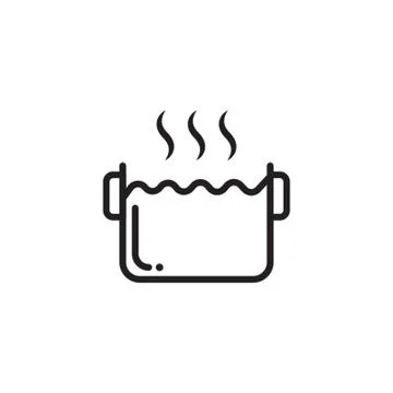 Pot Of Hot Soup Illustrazione stock