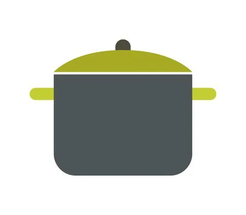 Pot icon illustrated in vector on white background Stock Illustration
