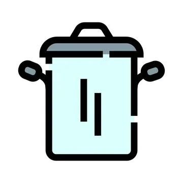 Pot icon representing kitchen cooking utensils イラスト素材