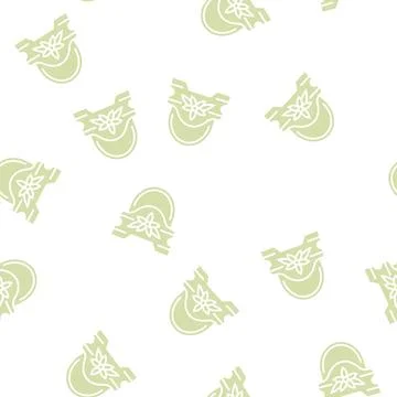 Pot kindergarten glyph seamless pattern Stock Illustration