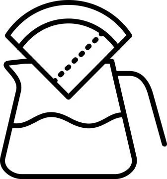 Pot Line Icon Design Stock Illustration
