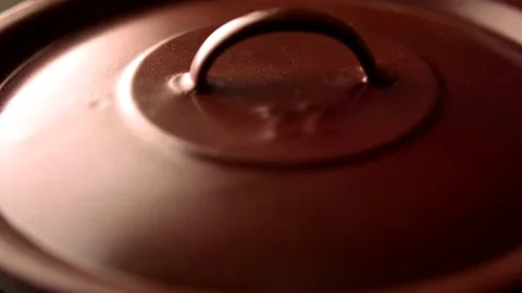 Pot with Meatballs Slowmotion Stock Footage 84059602