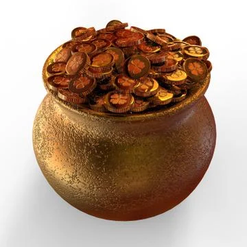 Pot Of Money Stock-Illustration