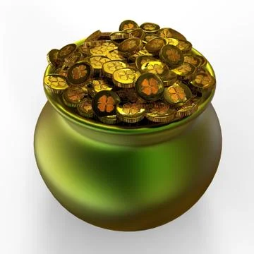 Pot Of Money Illustrazione stock