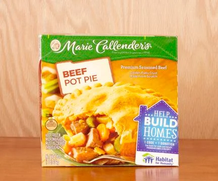 Pot pie box 库存照片