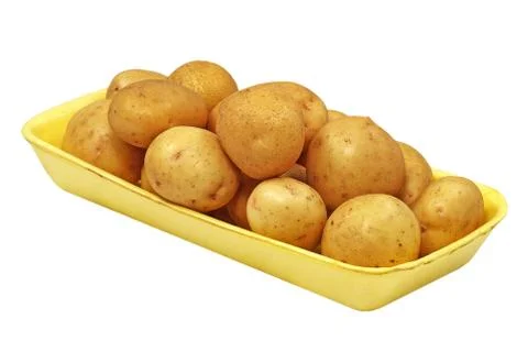 Pot of potatoes. Stock Photos
