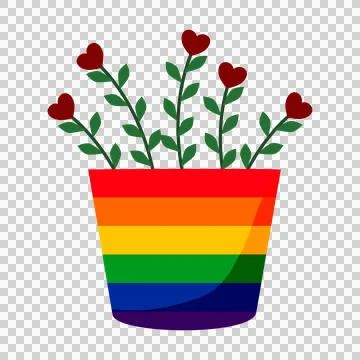 Pot rainbow Stock Illustration