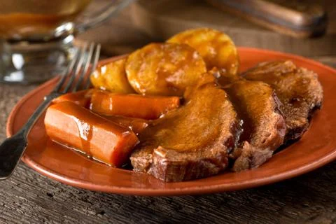 Pot Roast Dinner Stock Photos