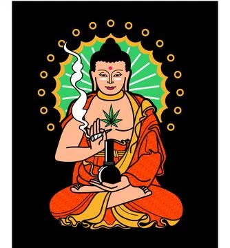 Pot Smoker Stock Illustration