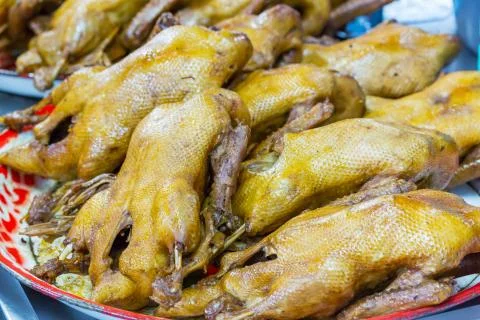 Pot stewed duck Stock Photos