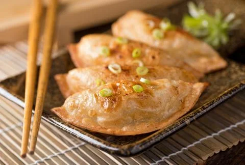 Pot Stickers Foto stock
