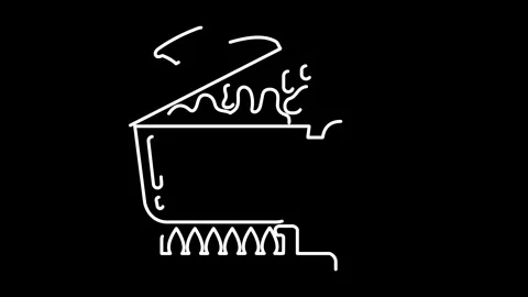 A pot on a stove with flames animation design Stock Footage 324768910