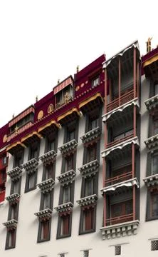 Potala palace 2 Stock Illustration