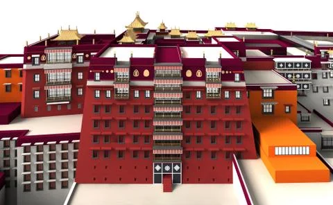 Potala palace 4 Stock Illustration
