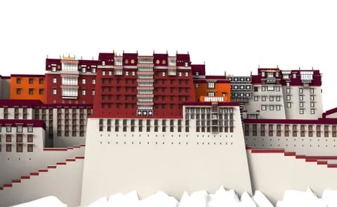 Potala palace 9 Stock Illustration