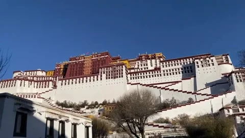 Potala Palace in Lhasa, Tibet. Stock Footage 315635532