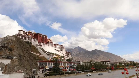 Potala Palace time-lapse Vídeo Stock 106633400