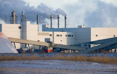 Potash Mine Saskatchewan Stock Photos