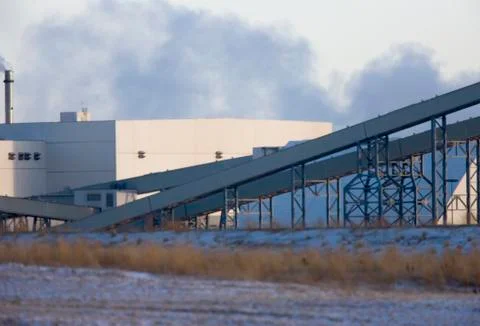 Potash Mine Saskatchewan Stock Photos