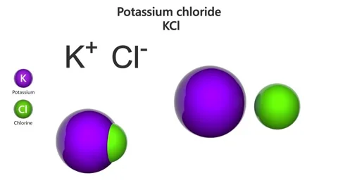 Potassium chloride (KCl). Seamless loop. Stock Footage 152513893
