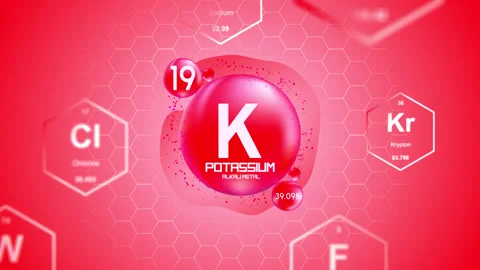 Potassium Periodic Element Cell Stock Footage 314262286