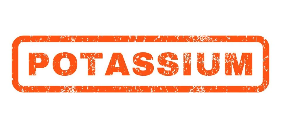 Potassium Rubber Stamp Stock Illustration