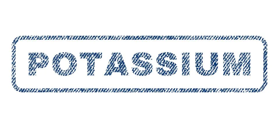 Potassium Textile Stamp Stock Illustration