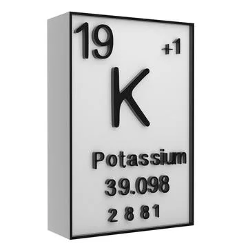 Potassium,Phosphorus on the periodic table of the elements on white blackgr.. イラスト素材