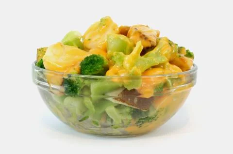 Potato and Broccoli with Cheese Stock Photos