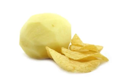 Potato and chips Stock Photos