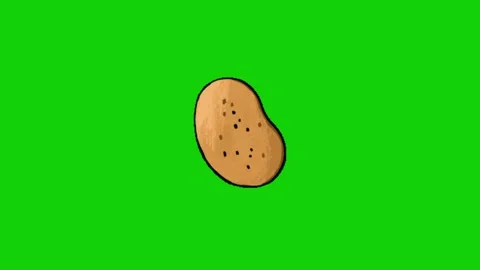 Potato animation on green screen 库存影片 333560834