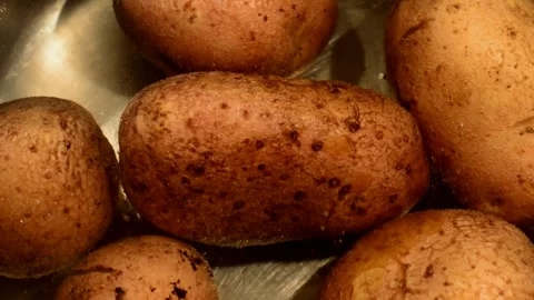Potato is being boiled Stock Footage 273643459