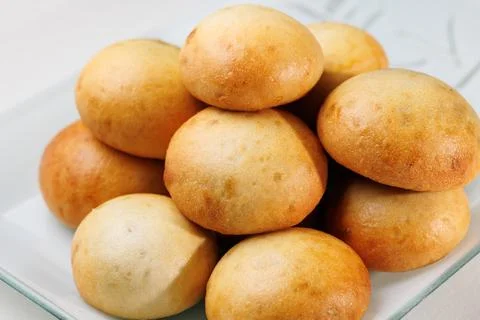 Potato bread stuffed Stock Photos