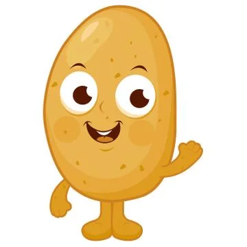 Potato character. Vector illustration Stock Illustration