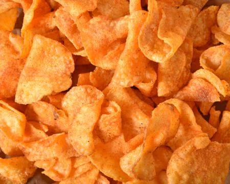 Potato chip background Stock Photos