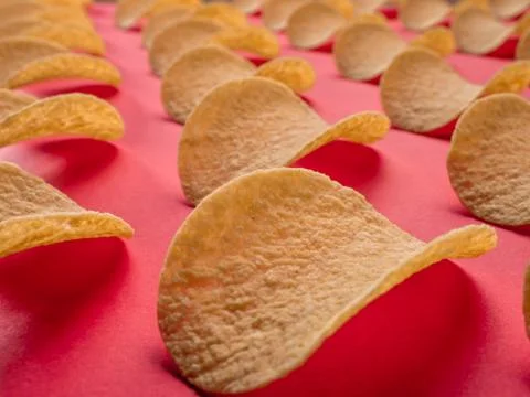 Potato chip snack Stock Photos
