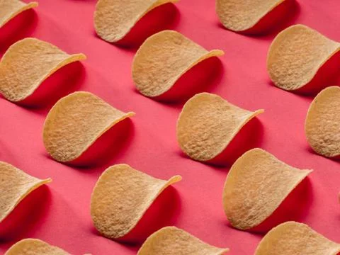 Potato chip snack Stock Photos