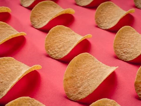 Potato chip snack Stock Photos