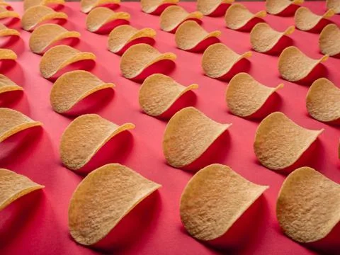 Potato chip snack Stock Photos
